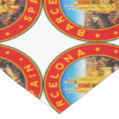 Barcelona, Spain, circle, red テーブルクロス (アングル)