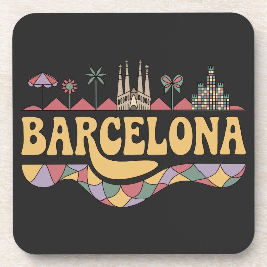 Barcelona Spain Europe コースター (正面)