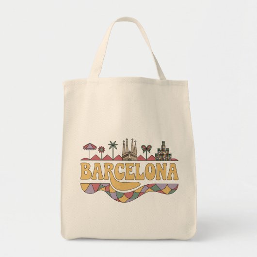 Barcelona Spain Europe トートバッグ (正面)