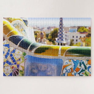 Barcelona Spain Parc Guell Travel Photo ジグソーパズル