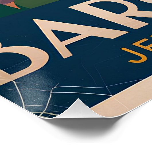 Barcelona Spain vintage Poster ポスター (コーナー)