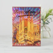 Barcelona, Spain, Vintage poster 招待状 (スタンド正面)