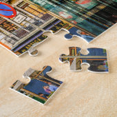 Barcelona Street Scene. ジグソーパズル (側面)