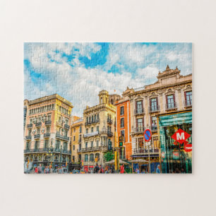 Barcelona Street Scene. ジグソーパズル