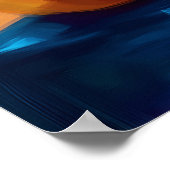 Barcelona Teddy Fauvist Sunset Skyline Print ポスター (角)