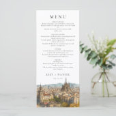Barcelona Watercolor Destination Wedding メニュー (スタンド正面)