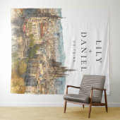 Barcelona Wedding Photo Backdrop タペストリー (インサイチュ(横))