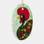 Barcelosの典型的なオンドリ セラミックオーナメント (右)