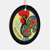 Barcelos #06 - Galo Barcelosの有名なオンドリ セラミックオーナメント (右)