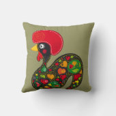 Barcelos Nr02 - Galo de Barcelosのオンドリ クッション (裏面)