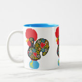 Barcelos Nr 06の有名なオンドリ ツートーンマグカップ (左)