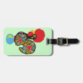 Barcelos Nr 06の有名なオンドリ ラゲッジタグ (正面横)