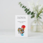 Barcelos Nr 06の有名なオンドリ-花の版 名刺 (スタンド正面)