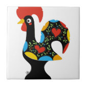 Barcelos Nr 09の有名なオンドリ タイル (正面)