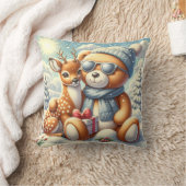 Bärchen und Rehlein クッション (ブランケット)