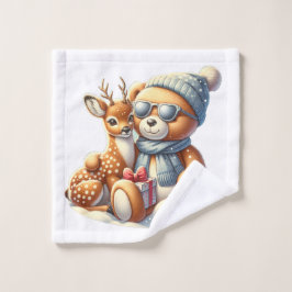 Bärchen und sein lieber Freund - drollig ウォッシュタオル