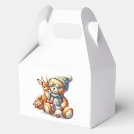 Bärchen und sein Rehkitz im Schnee フェイバーボックス