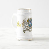 Barclay Clan Badge & Unicorn ビールジョッキ (正面左)