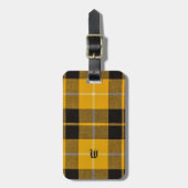Barclay Dress Clan Tartan With Monogram ラゲッジタグ (正面縦)