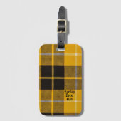 Barclay Dress Clan Tartan With Monogram Name ラゲッジタグ (正面縦)