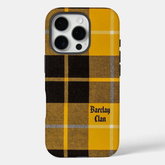 Barclay Dress Clan Tartan With Monogram Name Case-Mate iPhoneケース (裏面)
