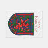 Barclay Hunting Tartan Scottish Plaid フリースブランケット (正面(横))