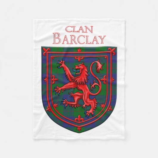Barclay Hunting Tartan Scottish Plaid フリースブランケット (正面)