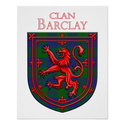 Barclay Hunting Tartan Scottish Plaid ポスター (正面)
