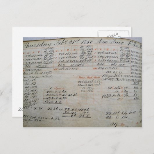 Barclay Perkins 1850 FStログ ポストカード (正面/裏面)