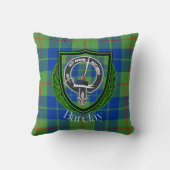 Barclay Scottish Clan Tartan & Crest クッション (裏面)