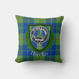 Barclay Scottish Clan Tartan & Crest クッション