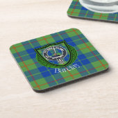 Barclay Scottish Clan Tartan & Crest コースター (左側)