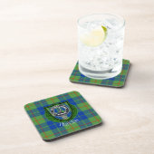 Barclay Scottish Clan Tartan & Crest コースター (右側)