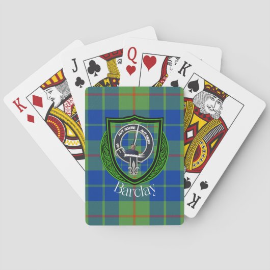 Barclay Scottish Clan Tartan & Crest トランプ (裏面)