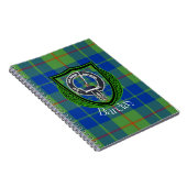 Barclay Scottish Clan Tartan & Crest ノートブック (右側)