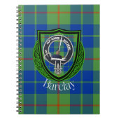 Barclay Scottish Clan Tartan & Crest ノートブック (正面)