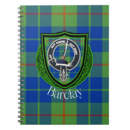 Barclay Scottish Clan Tartan & Crest ノートブック