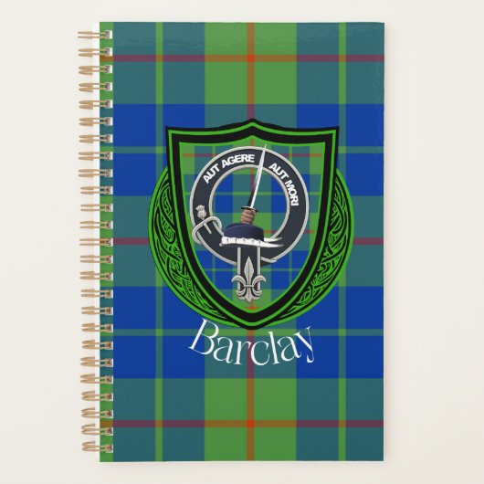 Barclay Scottish Clan Tartan & Crest プランナー手帳 (正面)