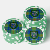 Barclay Scottish Clan Tartan & Crest ポーカーチップ (積み重ね)