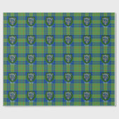 Barclay Scottish Clan Tartan & Crest ラッピングペーパー (フラット)
