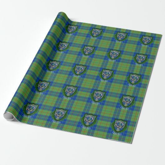 Barclay Scottish Clan Tartan & Crest ラッピングペーパー (アンロールド)