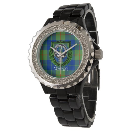 Barclay Scottish Clan Tartan & Crest 腕時計 (アングル)