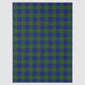 Barclay tartan blue green plaid 薄葉紙 (正面)