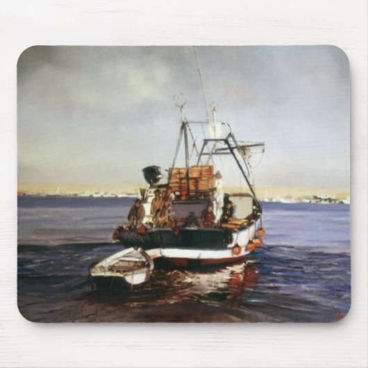 Barco de pesca/Pesqueiro/Fishing boat マウスパッド (正面)