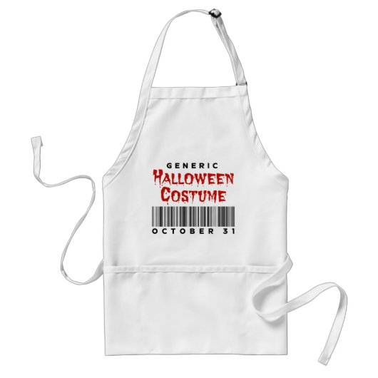 Barcode Generic Halloween Costume October 31 スタンダードエプロン (正面)