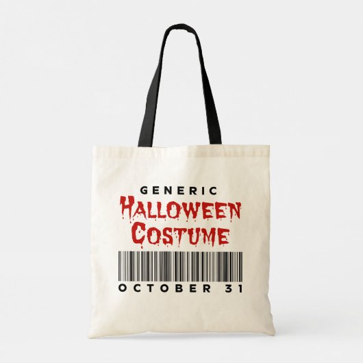 Barcode Generic Halloween Costume October 31 トートバッグ (裏面)
