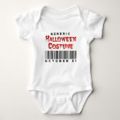 Barcode Generic Halloween Costume October 31 ベビーボディスーツ (正面)