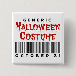 Barcode Generic Halloween Costume October 31 缶バッジ