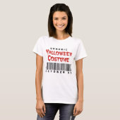 Barcode Generic Halloween Costume October 31 Tシャツ (正面フル)