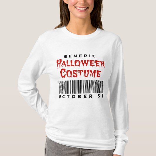 Barcode Generic Halloween Costume October 31 Tシャツ (正面)